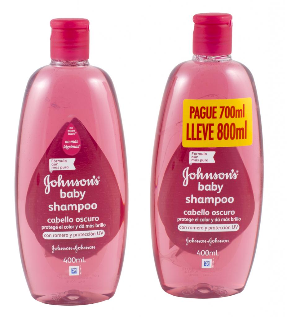 SHAMPOO JOHNSON BABY 800 ML PRECIO ESPECIAL CABELLO OSCURO TIA S.A.