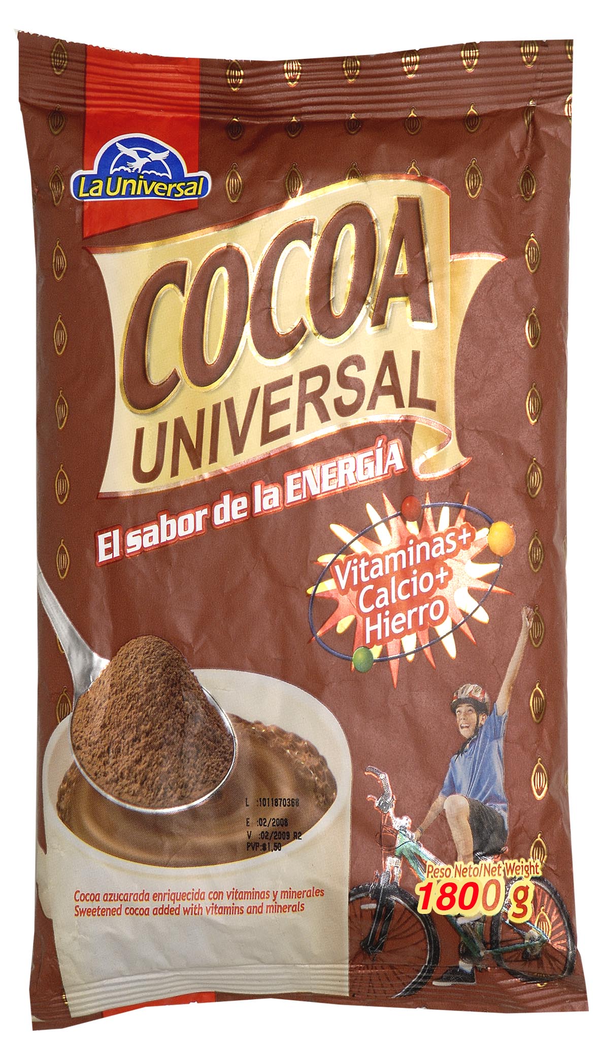 CHOCOLATE EN POLVO UNIVERSAL 170 G TIA S.A.